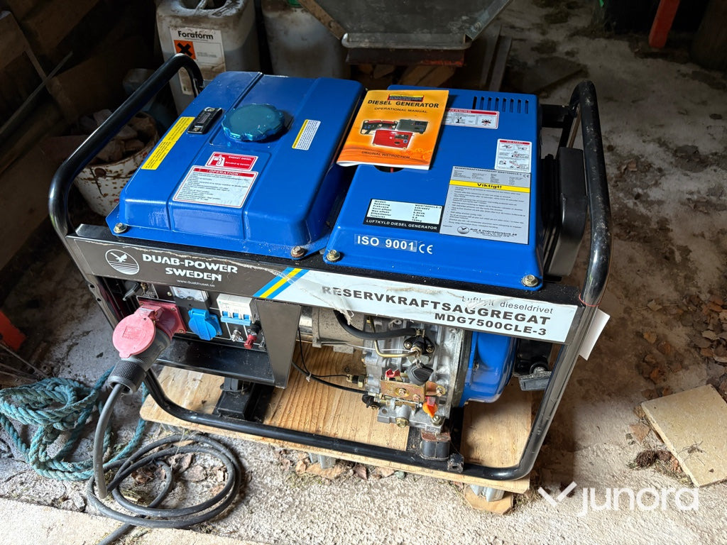 Dieselelverk DUAB-Power MDG7500CLE-3 - Βιομηχανική γεννήτρια: φωτογραφία 1 Dieselelverk DUAB-Power MDG7500CLE-3 - Βιομηχανική γεννήτρια: φωτογραφία 1