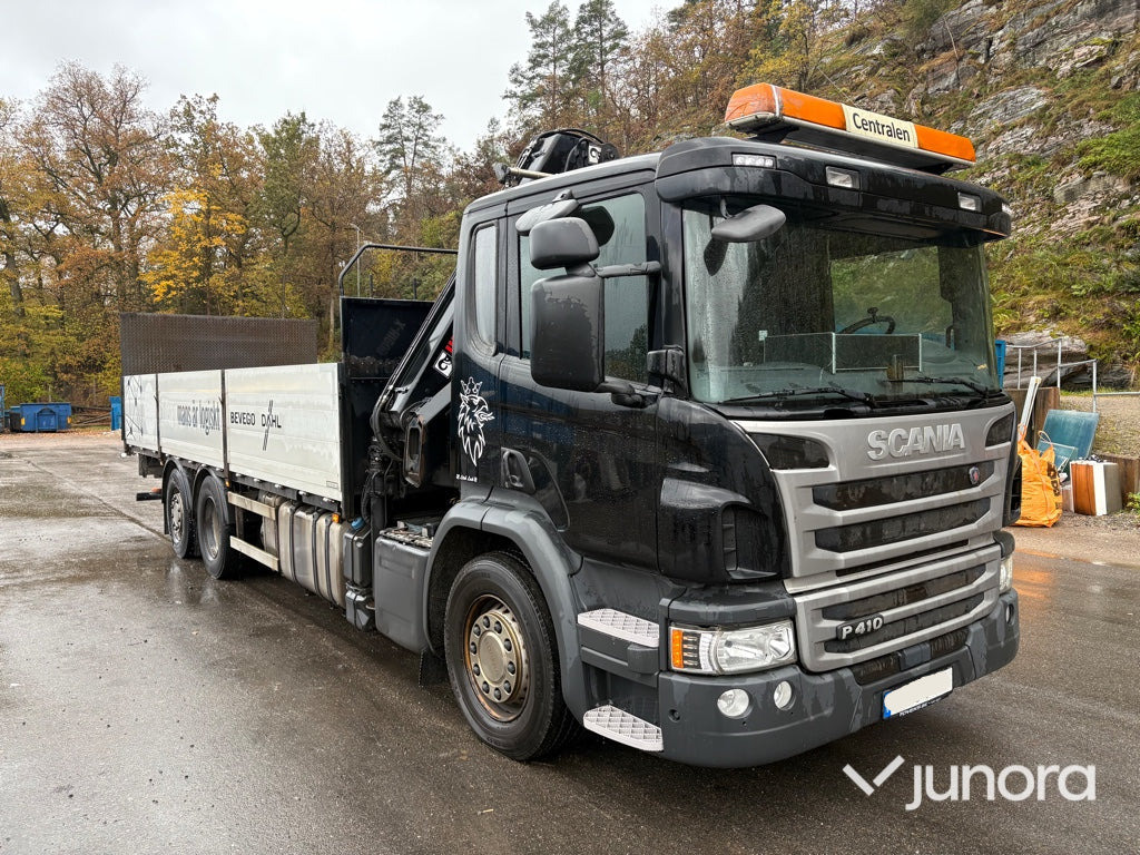Kranbil - Scania P410, HiAB-kran - Φορτηγό με ανοιχτή καρότσα, Φορτηγό με γερανό: φωτογραφία 5 Kranbil - Scania P410, HiAB-kran - Φορτηγό με ανοιχτή καρότσα, Φορτηγό με γερανό: φωτογραφία 5