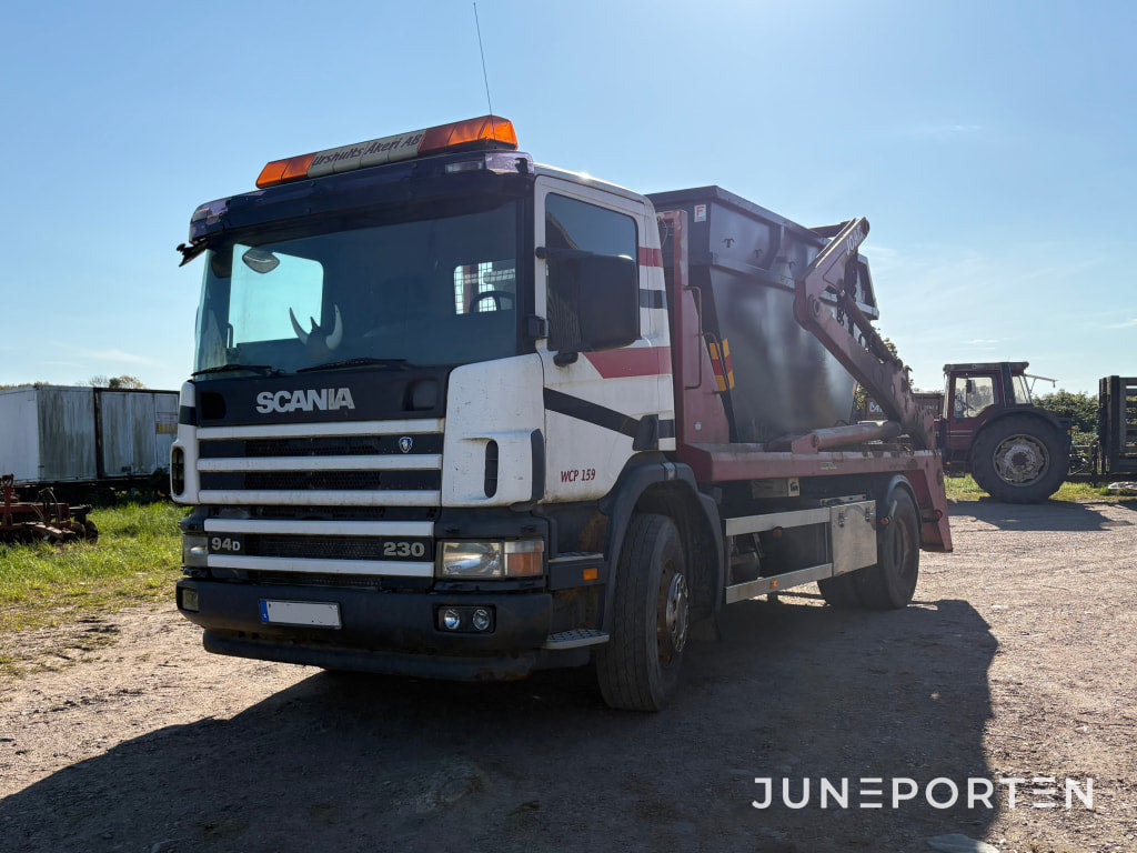 Scania Lastbil med lastväxslarflak - Φορτηγό καδοφόρος φορτωτής: φωτογραφία 1 Scania Lastbil med lastväxslarflak - Φορτηγό καδοφόρος φορτωτής: φωτογραφία 1