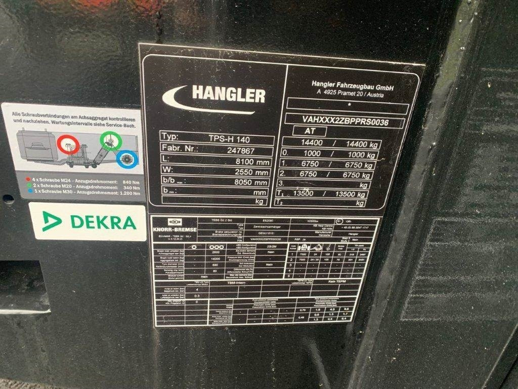 Ρυμούλκα με χαμηλό δάπεδο Hangler TPS-H 140 2 akslet kærre med ramper: φωτογραφία 11