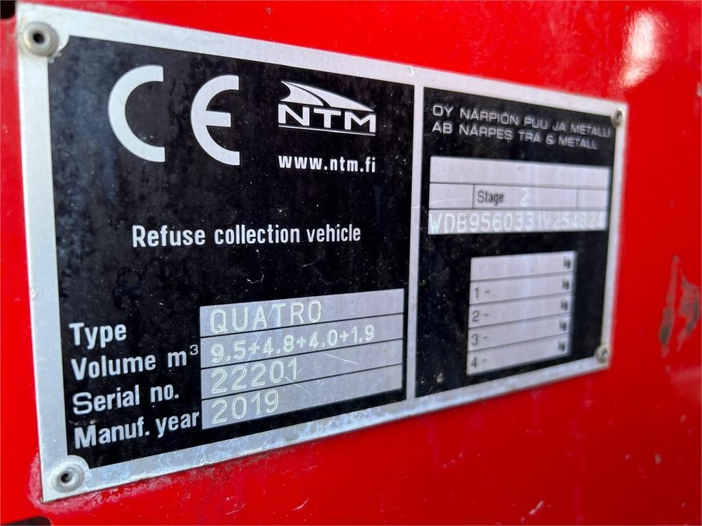 Απορριμματοφόρο Mercedes-Benz Econic 2630L ENA 4 kammer NTM: φωτογραφία 22