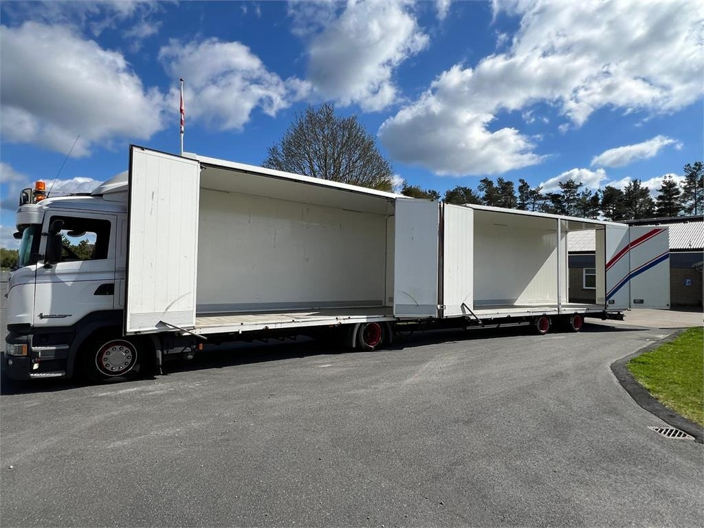 Scania R410 DB 4x2 MLB + tandem trailer 121m3 - Φορτηγό κόφα: φωτογραφία 1 Scania R410 DB 4x2 MLB + tandem trailer 121m3 - Φορτηγό κόφα: φωτογραφία 1