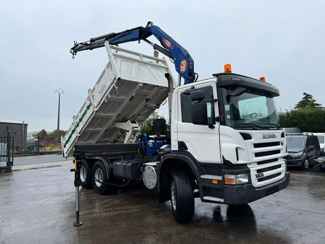 Scania PRT 380. 6x4. Kipper + Kran PM 16 Funk. Klima. - Φορτηγό ανατρεπόμενο, Φορτηγό με γερανό: φωτογραφία 2 Scania PRT 380. 6x4. Kipper + Kran PM 16 Funk. Klima. - Φορτηγό ανατρεπόμενο, Φορτηγό με γερανό: φωτογραφία 2