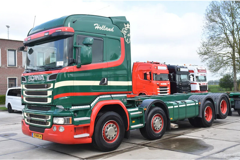Scania R520 HL V8 8x2 - EURO 6 - MANUAL - RETARDER - WHEELBASE: 510 cm - 10 TONS FRONT AXLE - XENON - - Φορτηγό μεταφοράς εμπορευματοκιβωτίων/ Κινητό αμάξωμα: φωτογραφία 1 Scania R520 HL V8 8x2 - EURO 6 - MANUAL - RETARDER - WHEELBASE: 510 cm - 10 TONS FRONT AXLE - XENON - - Φορτηγό μεταφοράς εμπορευματοκιβωτίων/ Κινητό αμάξωμα: φωτογραφία 1