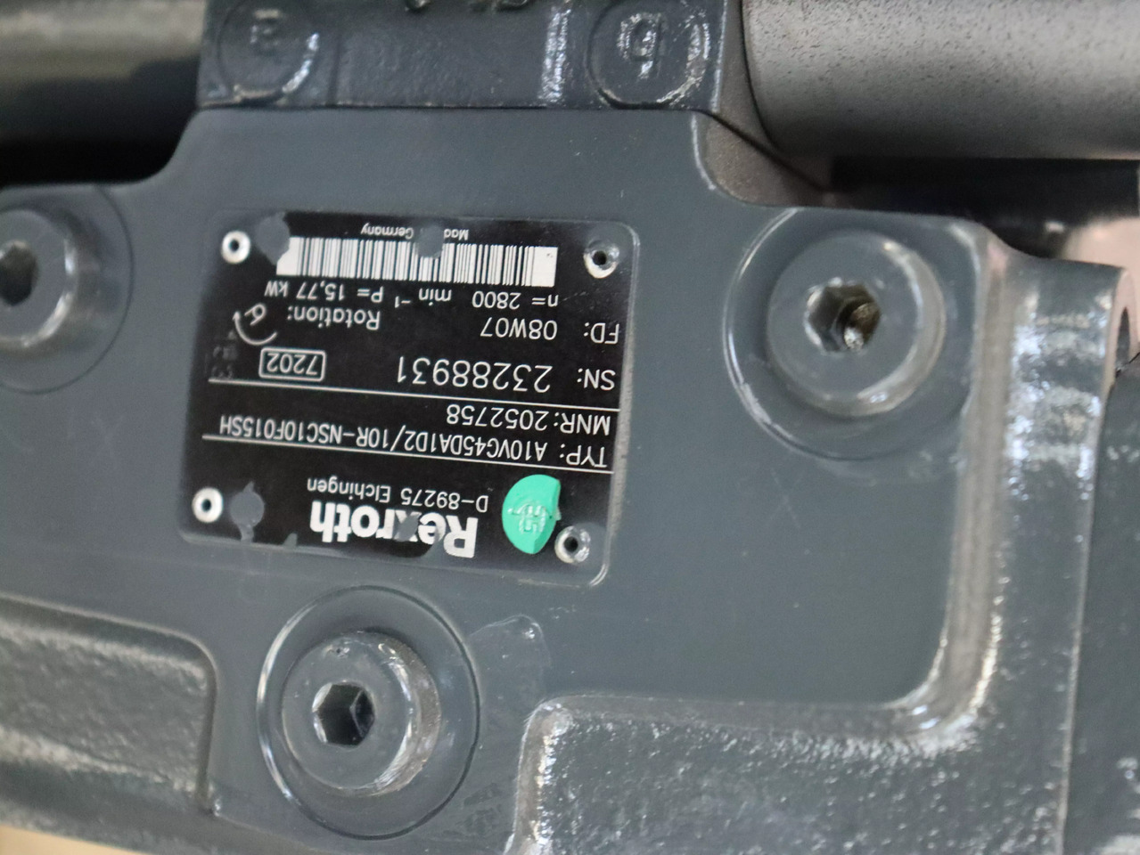 REXROTH A10VG45DA1D2/10R-NSC10F015SH - Υδραυλική αντλία για Ανυψωτικό μηχάνημα: φωτογραφία 4 REXROTH A10VG45DA1D2/10R-NSC10F015SH - Υδραυλική αντλία για Ανυψωτικό μηχάνημα: φωτογραφία 4