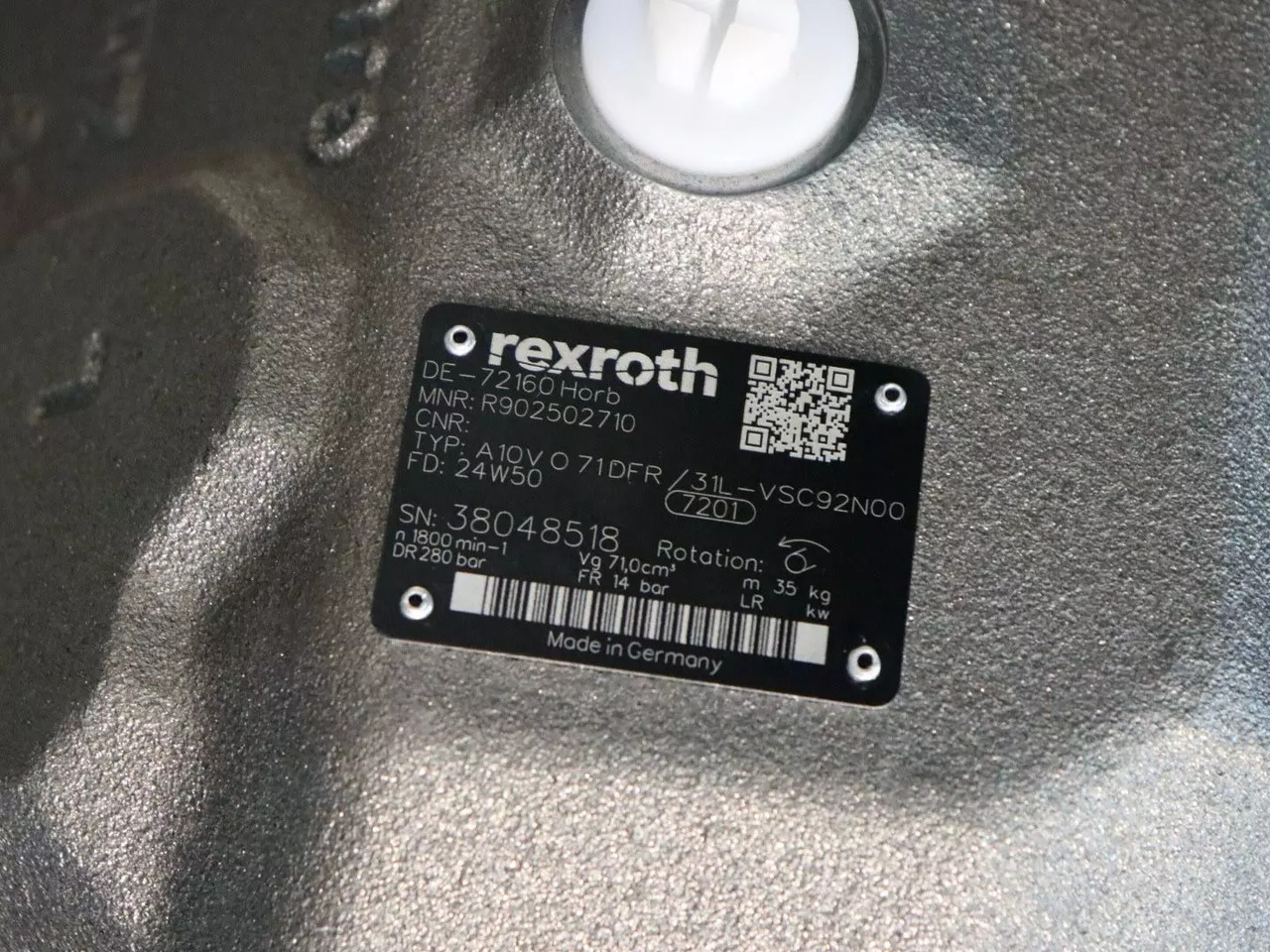 REXROTH A10VO71DFR/31L-VSC92N00 - Υδραυλική αντλία για Ανυψωτικό μηχάνημα: φωτογραφία 4 REXROTH A10VO71DFR/31L-VSC92N00 - Υδραυλική αντλία για Ανυψωτικό μηχάνημα: φωτογραφία 4