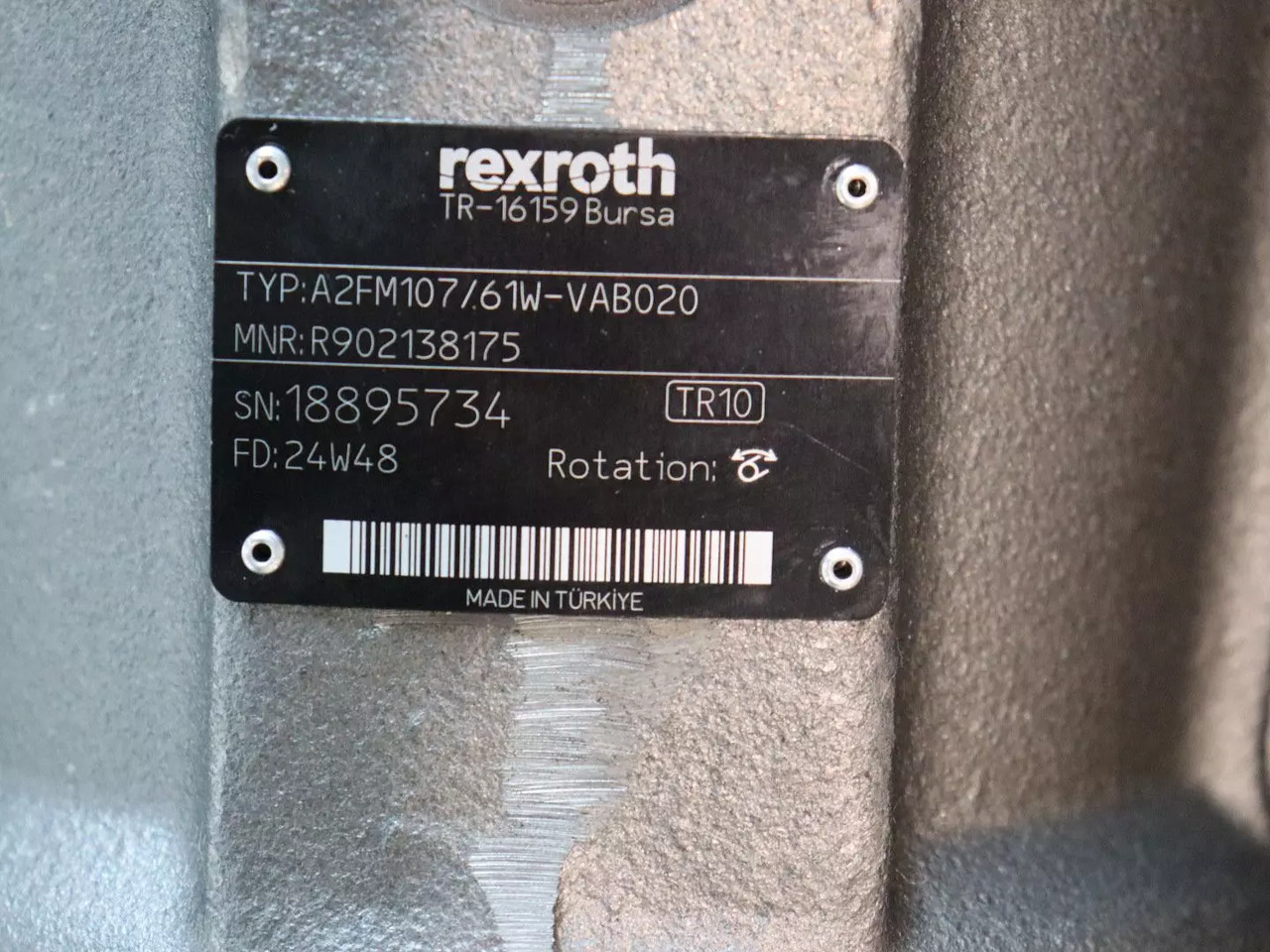 REXROTH A2FM107/61W-VAB020 - Υδραυλικός κινητήρας για Κατασκευή μηχανήματα: φωτογραφία 5 REXROTH A2FM107/61W-VAB020 - Υδραυλικός κινητήρας για Κατασκευή μηχανήματα: φωτογραφία 5