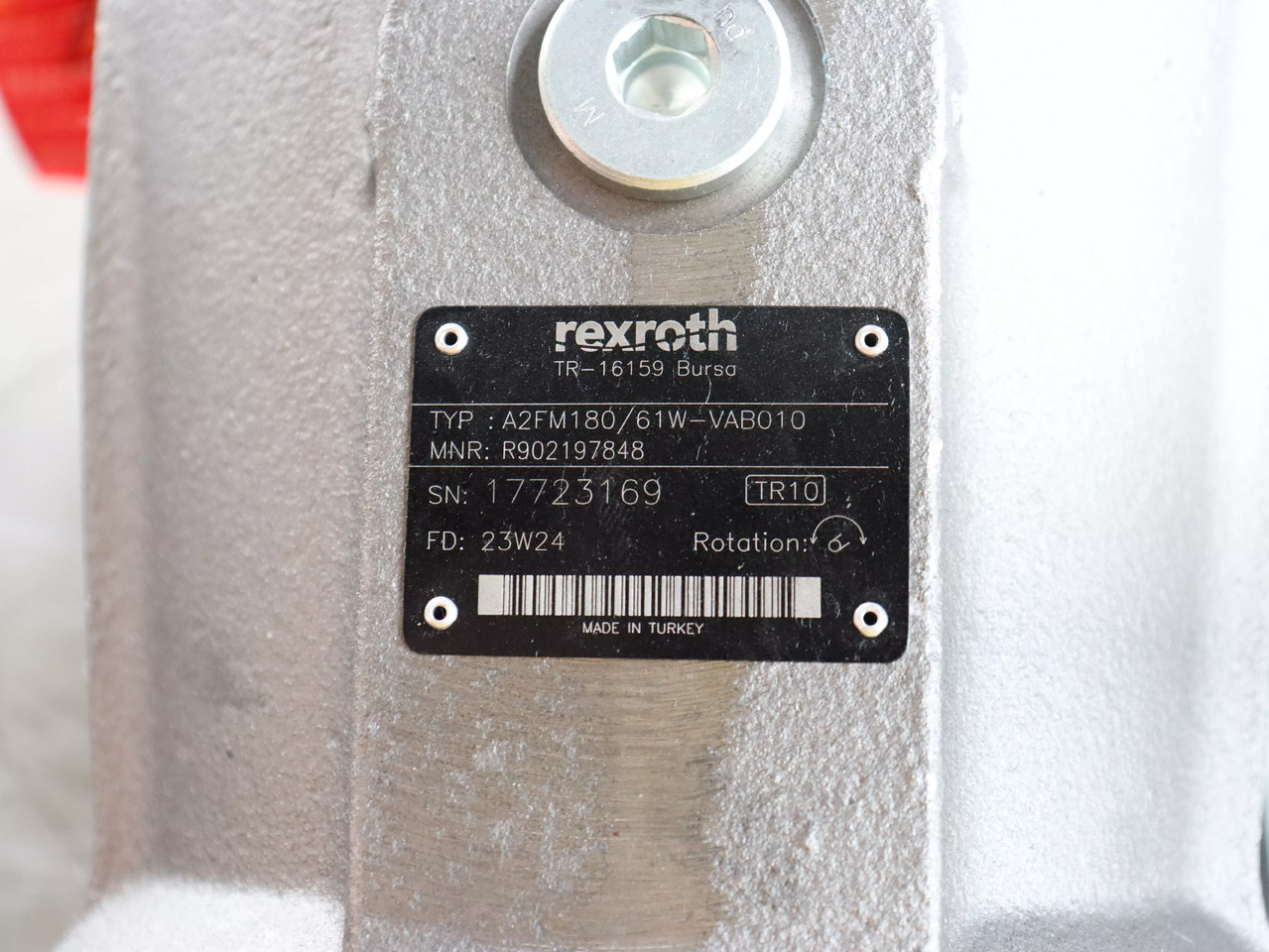 REXROTH A2FM180/61W-VAB010 - Υδραυλικός κινητήρας για Ανυψωτικό μηχάνημα: φωτογραφία 4 REXROTH A2FM180/61W-VAB010 - Υδραυλικός κινητήρας για Ανυψωτικό μηχάνημα: φωτογραφία 4