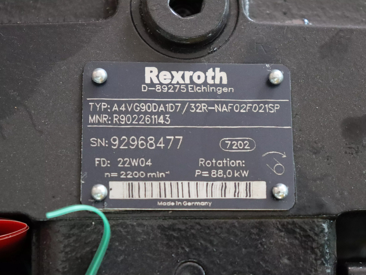 REXROTH A4VG90DA1D7/32R-NAF02F021SP-S - Υδραυλική αντλία για Ανυψωτικό μηχάνημα: φωτογραφία 3 REXROTH A4VG90DA1D7/32R-NAF02F021SP-S - Υδραυλική αντλία για Ανυψωτικό μηχάνημα: φωτογραφία 3