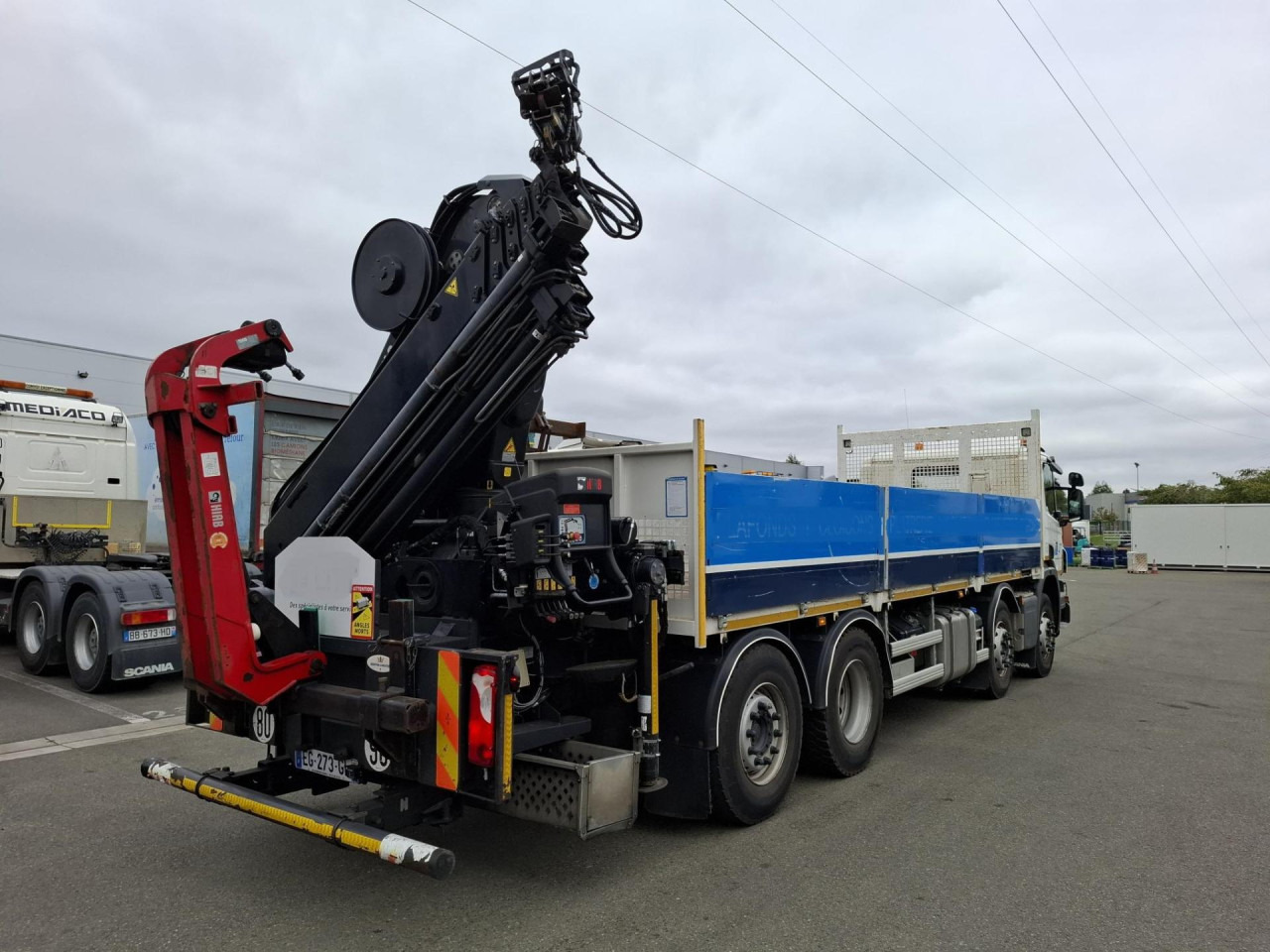 SCANIA SCANIA P41 8/2*6 Plat +Grue 21TM - Φορτηγό σασί: φωτογραφία 3 SCANIA SCANIA P41 8/2*6 Plat +Grue 21TM - Φορτηγό σασί: φωτογραφία 3