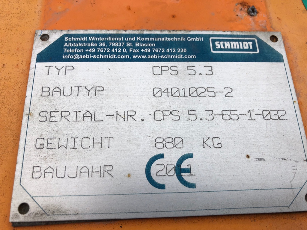 SCHMIDT Side snow plow CPS 5.3 - Εκχιονιστικό μαχαίρι: φωτογραφία 5 SCHMIDT Side snow plow CPS 5.3 - Εκχιονιστικό μαχαίρι: φωτογραφία 5