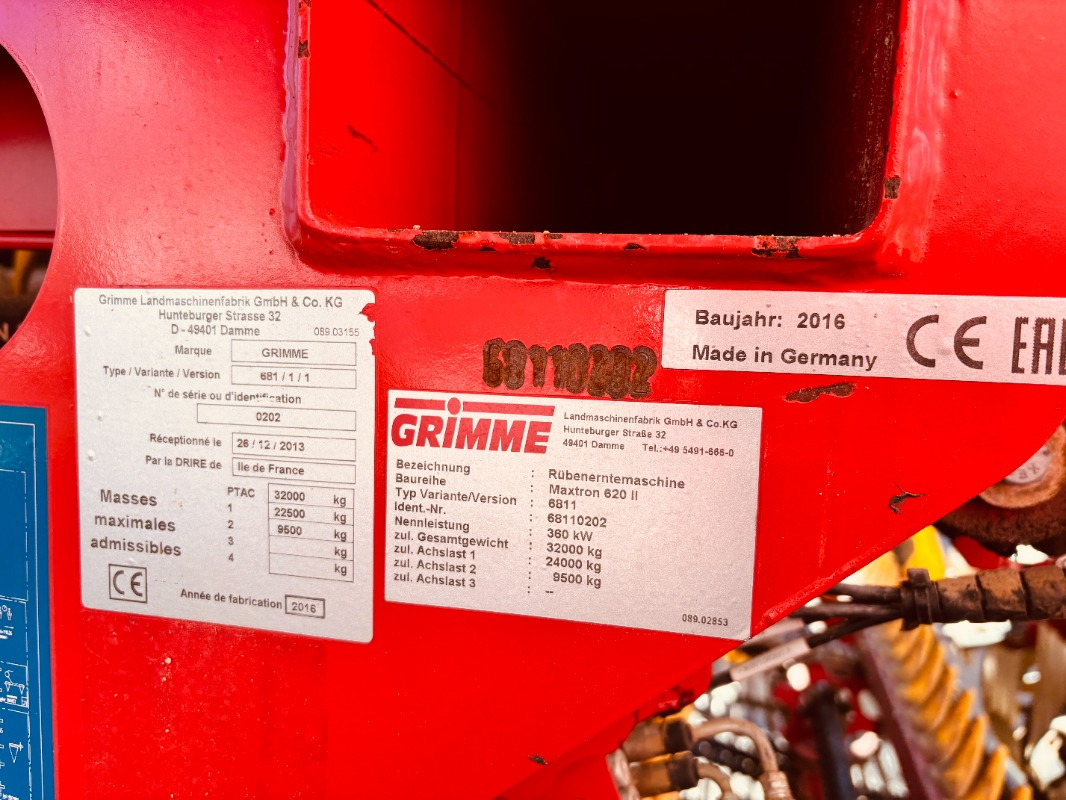 Grimme MAXTRON 620 - Μηχανή οργώματος: φωτογραφία 2 Grimme MAXTRON 620 - Μηχανή οργώματος: φωτογραφία 2