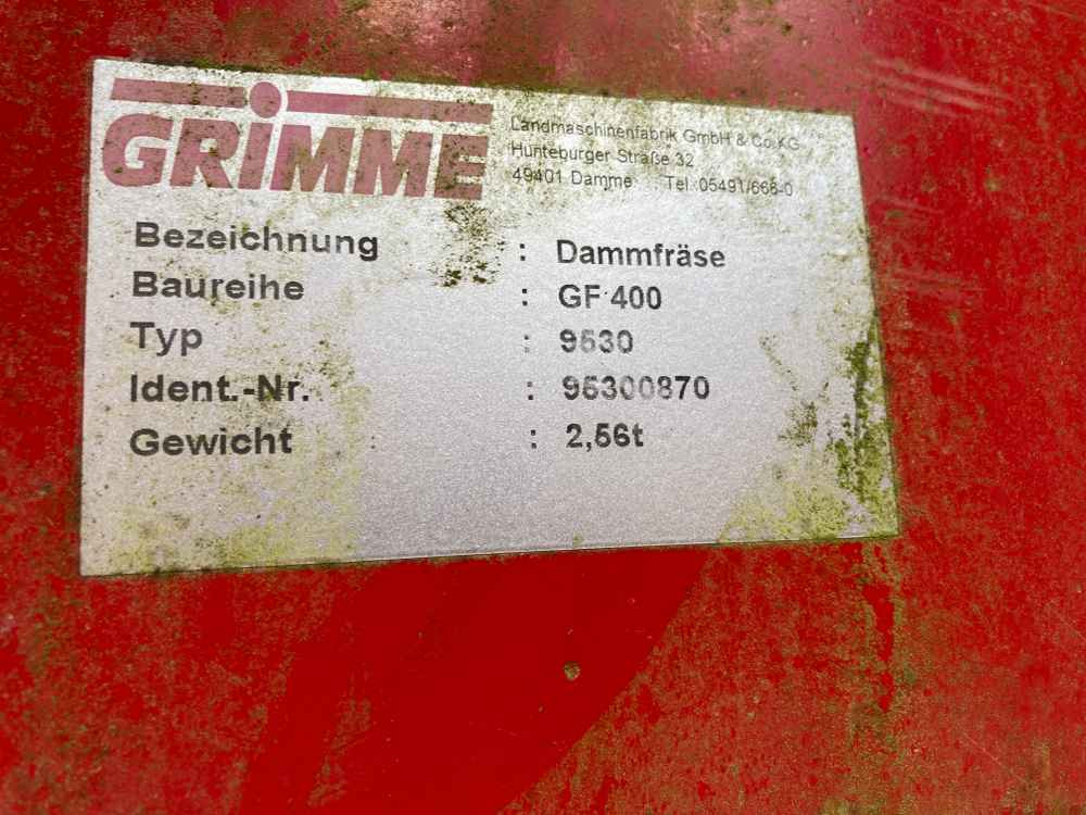 Μηχανή συγκομιδής Grimme Grimme GF 400, 4 Row, Tilla, Rotovator: φωτογραφία 12