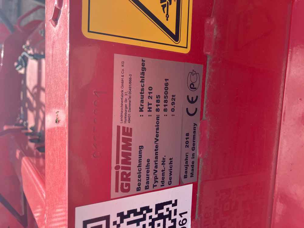 Grimme HT 210 - Μηχανή συγκομιδής: φωτογραφία 3 Grimme HT 210 - Μηχανή συγκομιδής: φωτογραφία 3