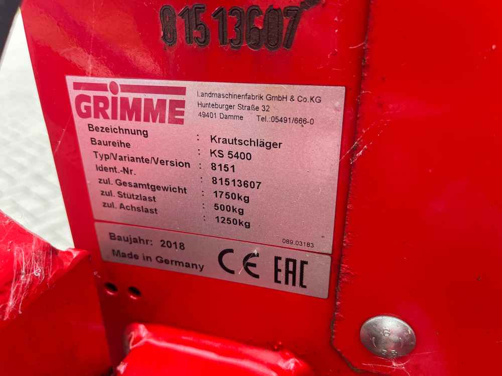 Grimme KS 5400 - Μηχανή συγκομιδής: φωτογραφία 2 Grimme KS 5400 - Μηχανή συγκομιδής: φωτογραφία 2