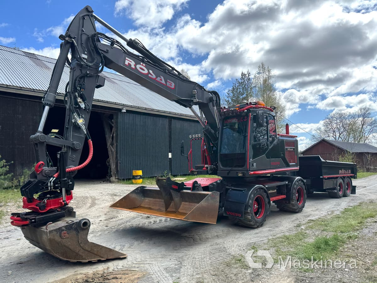 Hjulgrävare Volvo EW160E med kärra - Ερπυστριοφόρος εκσκαφέας: φωτογραφία 1 Hjulgrävare Volvo EW160E med kärra - Ερπυστριοφόρος εκσκαφέας: φωτογραφία 1