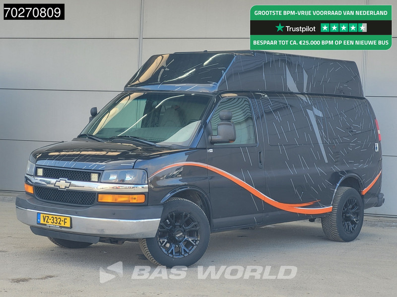 Chevrolet Chevy Van 6.0L V8 MARGE LPG Chevy Van Camper Basis APK 10-2025 GMC Savana 230V aansluiting Airco Camera Cruise 8m3 Airco Trekhaak Cruise c - Μικρό βαν: φωτογραφία 1 Chevrolet Chevy Van 6.0L V8 MARGE LPG Chevy Van Camper Basis APK 10-2025 GMC Savana 230V aansluiting Airco Camera Cruise 8m3 Airco Trekhaak Cruise c - Μικρό βαν: φωτογραφία 1