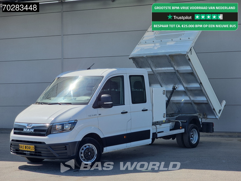 MAN TGE 5.120 Open Laadbak met Kist Dubbel Cabine Dubbellucht 3,5t Trekhaak Navi Airco Cruise Camera Pritsche Pickup Open Box m3 Airco Dubbel - Μικρό φορτηγό με καρότσα: φωτογραφία 1 MAN TGE 5.120 Open Laadbak met Kist Dubbel Cabine Dubbellucht 3,5t Trekhaak Navi Airco Cruise Camera Pritsche Pickup Open Box m3 Airco Dubbel - Μικρό φορτηγό με καρότσα: φωτογραφία 1