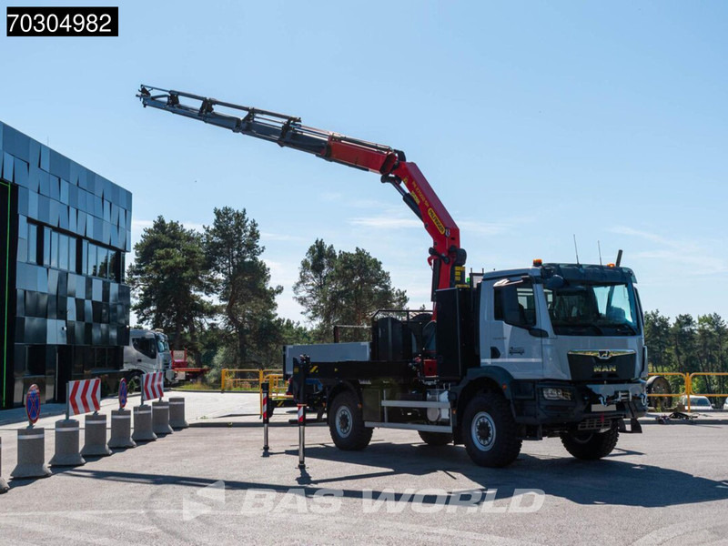 MAN TGM 18.320 4X4 NEW 4x4 Palfinger PK 27002-SH D Crane manbasket Steelsuspension - Φορτηγό με ανοιχτή καρότσα, Φορτηγό με γερανό: φωτογραφία 5 MAN TGM 18.320 4X4 NEW 4x4 Palfinger PK 27002-SH D Crane manbasket Steelsuspension - Φορτηγό με ανοιχτή καρότσα, Φορτηγό με γερανό: φωτογραφία 5