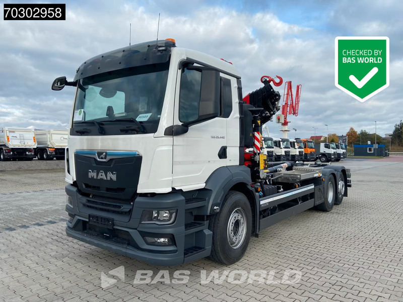 MAN TGS 26.440 6X2 NEW! Fassi 235A.0.25 Kran Crane Hyva 20-57-S Euro 6 - Φορτηγό φόρτωσης γάντζου, Φορτηγό με γερανό: φωτογραφία 1 MAN TGS 26.440 6X2 NEW! Fassi 235A.0.25 Kran Crane Hyva 20-57-S Euro 6 - Φορτηγό φόρτωσης γάντζου, Φορτηγό με γερανό: φωτογραφία 1