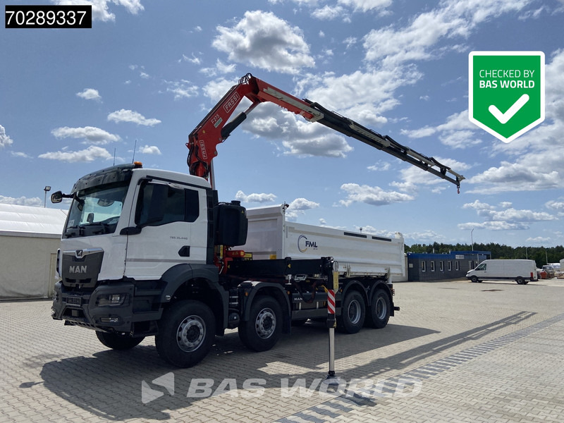 MAN TGS 35.440 8X4 NEW! Fassi F275.026 Kran Crane 13m3 3-Sided Tipper Big-Axle Euro 6 - Φορτηγό ανατρεπόμενο, Φορτηγό με γερανό: φωτογραφία 1 MAN TGS 35.440 8X4 NEW! Fassi F275.026 Kran Crane 13m3 3-Sided Tipper Big-Axle Euro 6 - Φορτηγό ανατρεπόμενο, Φορτηγό με γερανό: φωτογραφία 1