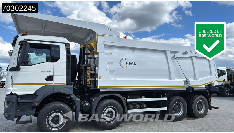 MAN TGS 41.400 8X4 23m3 Wielton Mining tipper Manual Steel suspension EURO 2 - Φορτηγό ανατρεπόμενο: φωτογραφία 1 MAN TGS 41.400 8X4 23m3 Wielton Mining tipper Manual Steel suspension EURO 2 - Φορτηγό ανατρεπόμενο: φωτογραφία 1