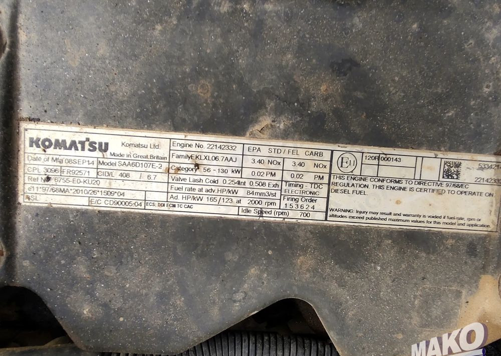 Ερπυστριοφόρος εκσκαφέας Komatsu PC210 LC-10: φωτογραφία 16