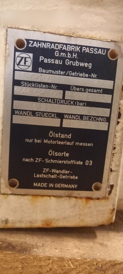 ZF 5-WG-200 - Κιβώτιο ταχυτήτων: φωτογραφία 5 ZF 5-WG-200 - Κιβώτιο ταχυτήτων: φωτογραφία 5