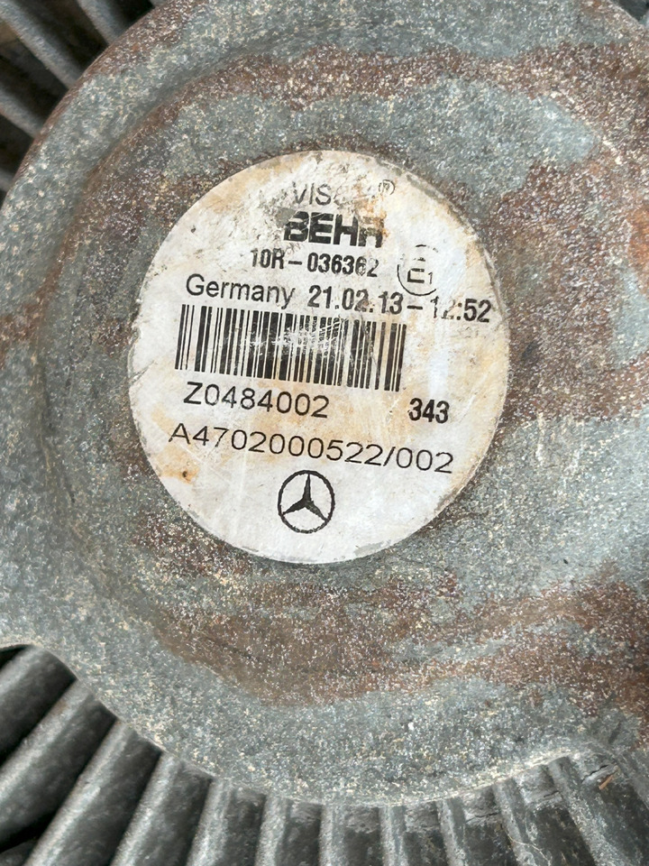 MERCEDES-BENZ VISCOT CLUTCH + FAN ACTROS MP4 - Ανεμιστήρας για Φορτηγό: φωτογραφία 2 MERCEDES-BENZ VISCOT CLUTCH + FAN ACTROS MP4 - Ανεμιστήρας για Φορτηγό: φωτογραφία 2