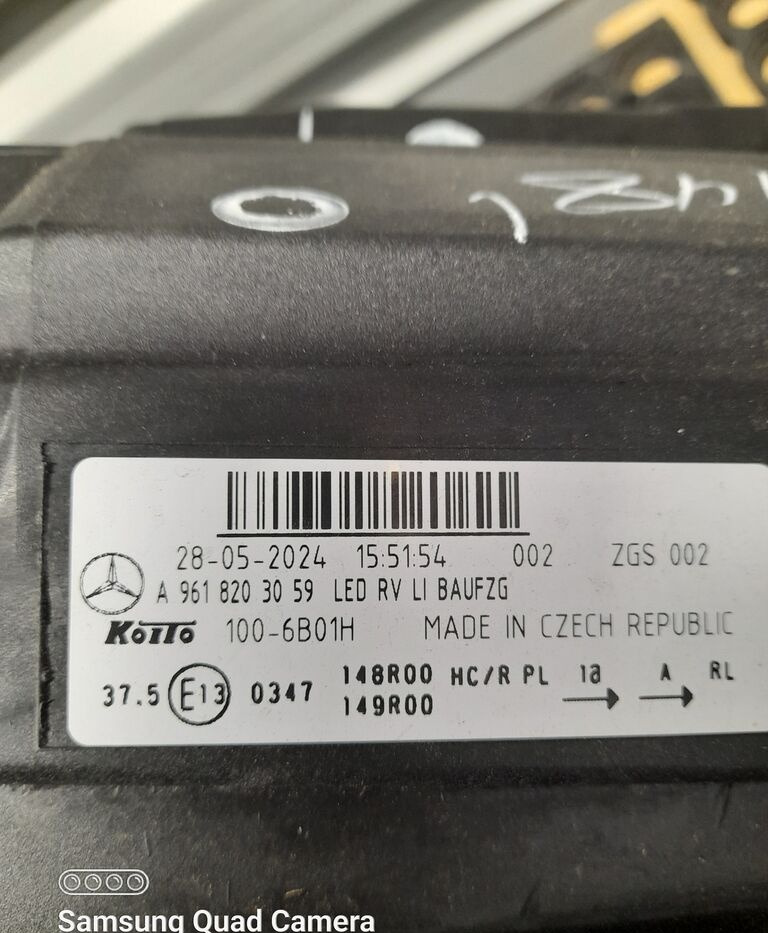 Προβολέας για Φορτηγό Mercedes-Benz ACTROS MP4 MP5 A9618203059   Mercedes-Benz ACTROS MP4 truck: φωτογραφία 1