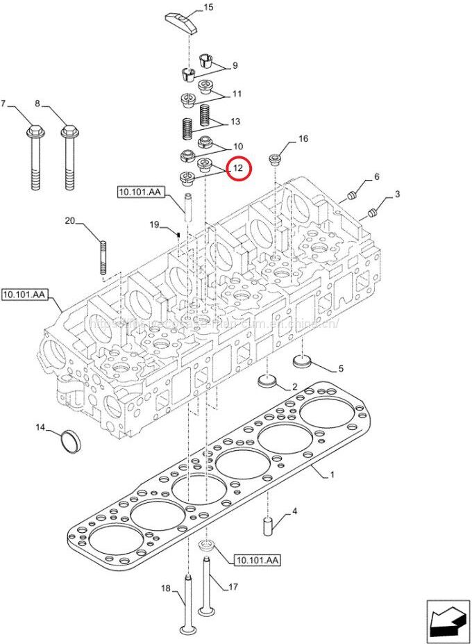 FPT IVECO CASE Cursor11 F3GFE613A B001 5801863562 valve oil seal 40101584 - Κινητήρας φλάντζα: φωτογραφία 1 FPT IVECO CASE Cursor11 F3GFE613A B001 5801863562 valve oil seal 40101584 - Κινητήρας φλάντζα: φωτογραφία 1