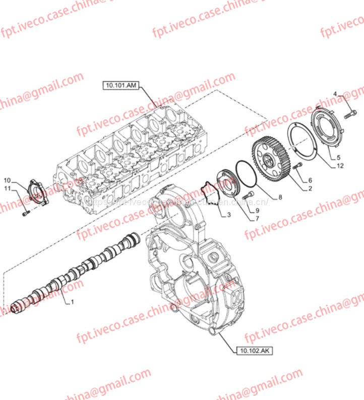 FPT IVECO CASE Cursor9 F2CFE614A*B041/F2CGE614F*V004 5802431166 Camshaft Rear Cover O-RING14466981 - Κινητήρας φλάντζα: φωτογραφία 1 FPT IVECO CASE Cursor9 F2CFE614A*B041/F2CGE614F*V004 5802431166 Camshaft Rear Cover O-RING14466981 - Κινητήρας φλάντζα: φωτογραφία 1