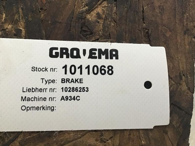 Liebherr Brake - Ταμπούρο: φωτογραφία 3 Liebherr Brake - Ταμπούρο: φωτογραφία 3
