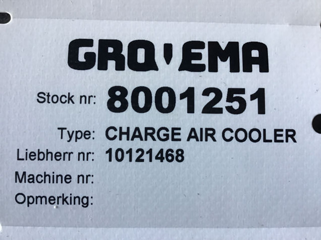 Liebherr Charge Air Cooler - Σωλήνας εισαγωγής αέρα: φωτογραφία 2 Liebherr Charge Air Cooler - Σωλήνας εισαγωγής αέρα: φωτογραφία 2