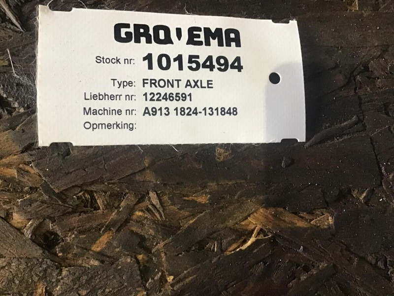 Liebherr Front Axle - Αξονας και ανταλλακτικά: φωτογραφία 1 Liebherr Front Axle - Αξονας και ανταλλακτικά: φωτογραφία 1