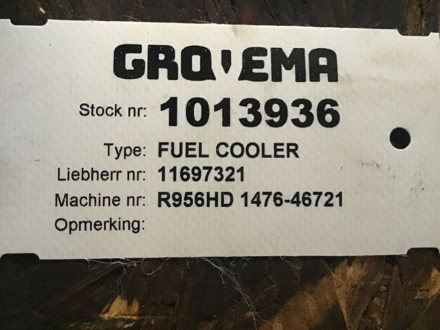 Liebherr Fuel Cooler - Ψυγείο λαδιού: φωτογραφία 2 Liebherr Fuel Cooler - Ψυγείο λαδιού: φωτογραφία 2