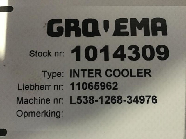 Liebherr Inter Cooler - Ενδιάμεσος ψύκτης: φωτογραφία 3 Liebherr Inter Cooler - Ενδιάμεσος ψύκτης: φωτογραφία 3