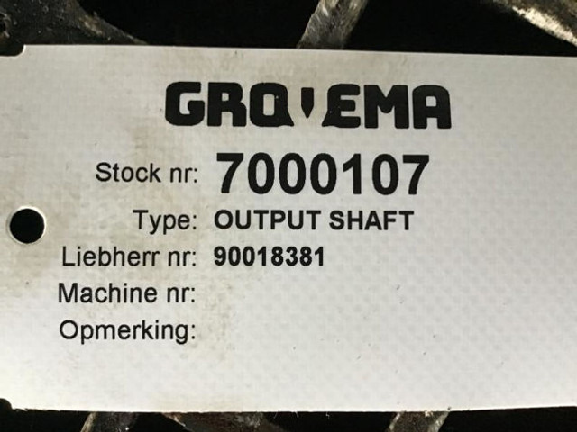 Καινούριο Αξονας και ανταλλακτικά Liebherr Output Shaft: φωτογραφία 6