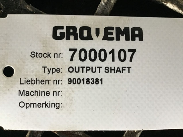 Καινούριο Αξονας και ανταλλακτικά Liebherr Output Shaft: φωτογραφία 12
