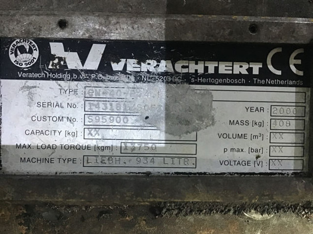 Liebherr Quick Hitch Verachtert - Ταχυσύνδεσμος: φωτογραφία 5 Liebherr Quick Hitch Verachtert - Ταχυσύνδεσμος: φωτογραφία 5