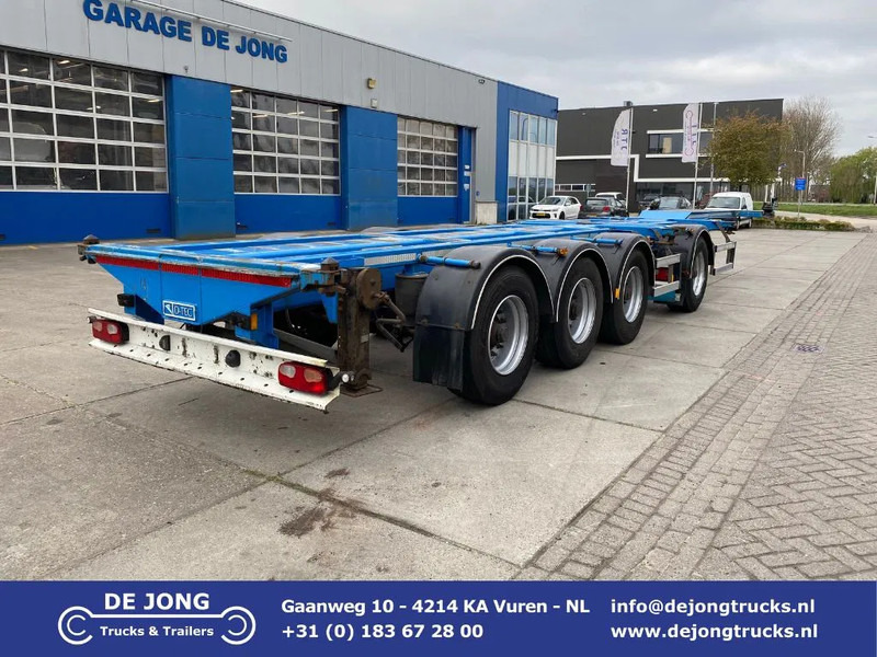 Επικαθήμενο μεταφοράς εμπορευματοκιβωτίων/ Κινητό αμάξωμα D-Tec CT-43-04D VCC-05 Combitrailer / 4 Axles / 1x Lift Axle: φωτογραφία 1