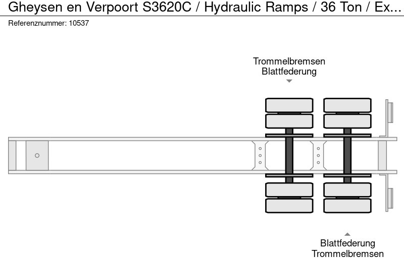 Leasing Gheysen en Verpoort S3620C / Hydraulic Ramps / 36 Ton / Extendable Gheysen en Verpoort S3620C / Hydraulic Ramps / 36 Ton / Extendable: φωτογραφία 13