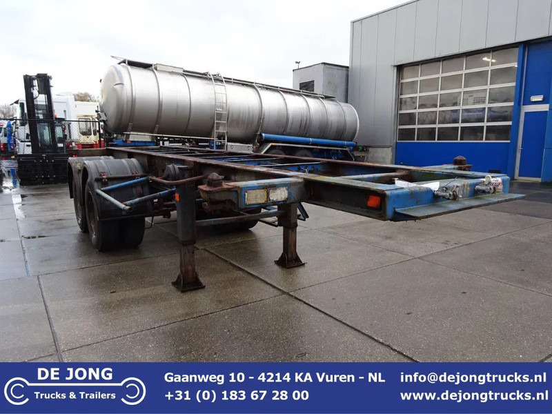 Groenewegen 20 FT Chassis / Steel Suspension / Double Tyres - Επικαθήμενο μεταφοράς εμπορευματοκιβωτίων/ Κινητό αμάξωμα: φωτογραφία 1 Groenewegen 20 FT Chassis / Steel Suspension / Double Tyres - Επικαθήμενο μεταφοράς εμπορευματοκιβωτίων/ Κινητό αμάξωμα: φωτογραφία 1
