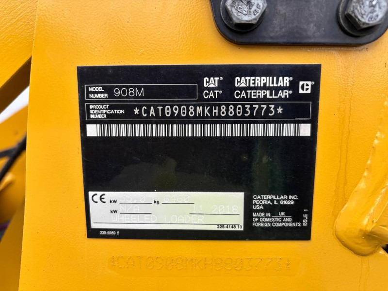 Cat 908 M - Ελαστιχοφόρος φορτωτής: φωτογραφία 5 Cat 908 M - Ελαστιχοφόρος φορτωτής: φωτογραφία 5