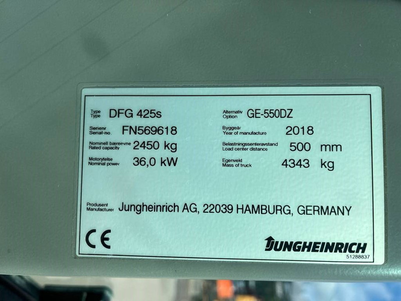 Jungheinrich DFG 425 S - Πετρελαιοκίνητο περονοφόρο: φωτογραφία 5 Jungheinrich DFG 425 S - Πετρελαιοκίνητο περονοφόρο: φωτογραφία 5