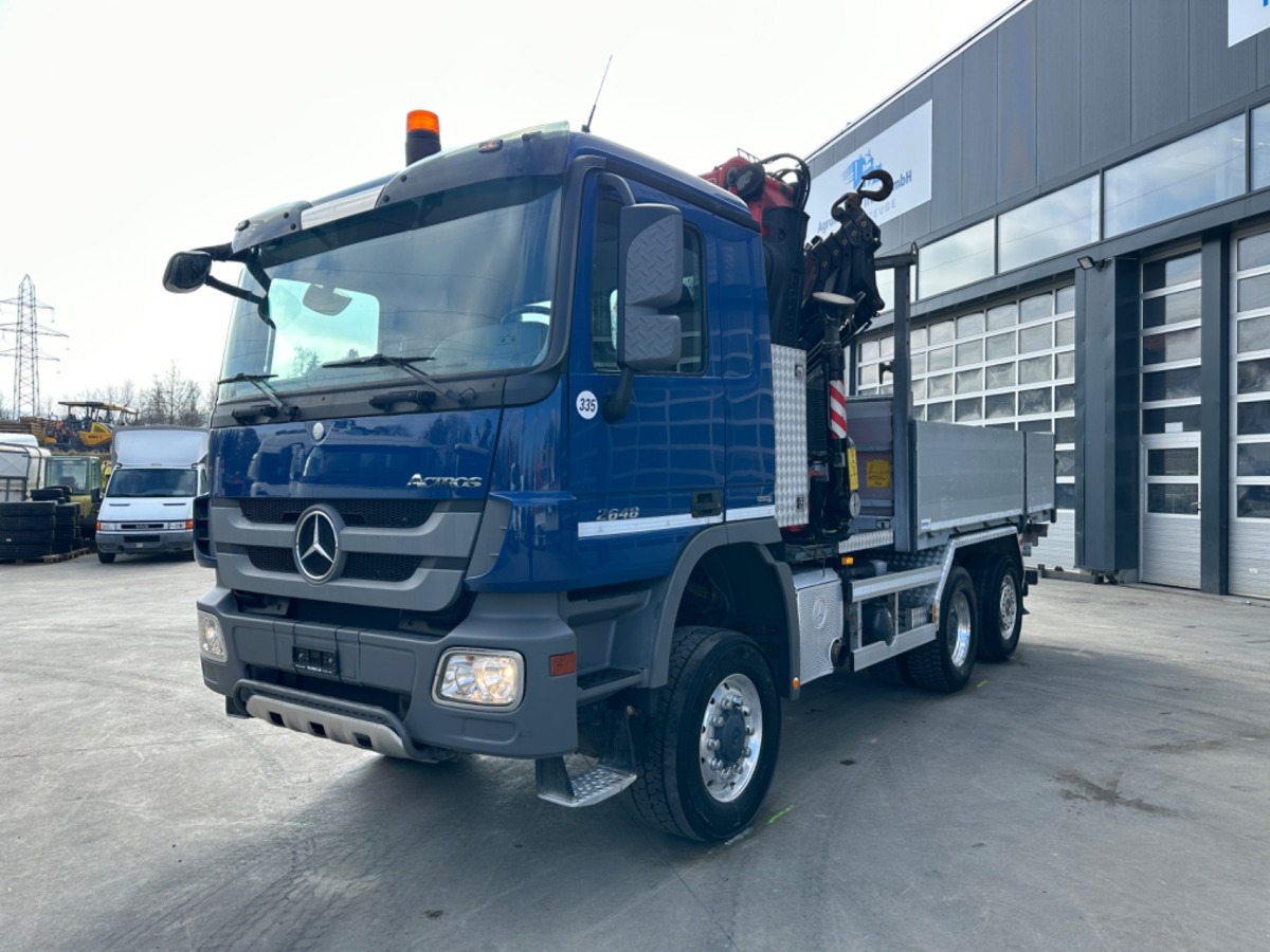MERCEDES Actros 2648 6x4/4 Fassi455 SZM/Pritsche - Φορτηγό με γερανό: φωτογραφία 1 MERCEDES Actros 2648 6x4/4 Fassi455 SZM/Pritsche - Φορτηγό με γερανό: φωτογραφία 1