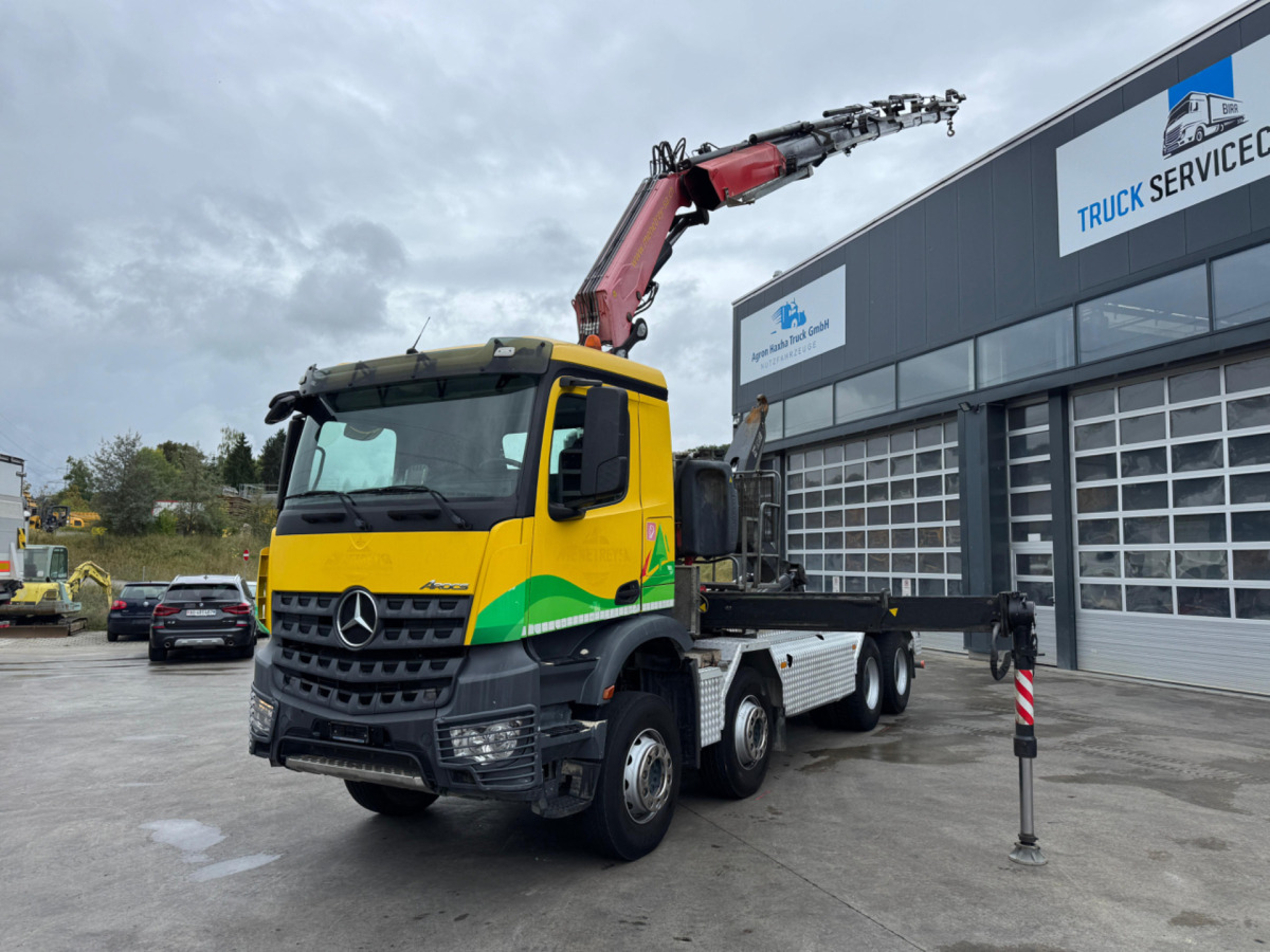 MERCEDES Arocs 3248 8x4 Fassi 315-7 mit Hiab 21T - Φορτηγό με γερανό: φωτογραφία 1 MERCEDES Arocs 3248 8x4 Fassi 315-7 mit Hiab 21T - Φορτηγό με γερανό: φωτογραφία 1