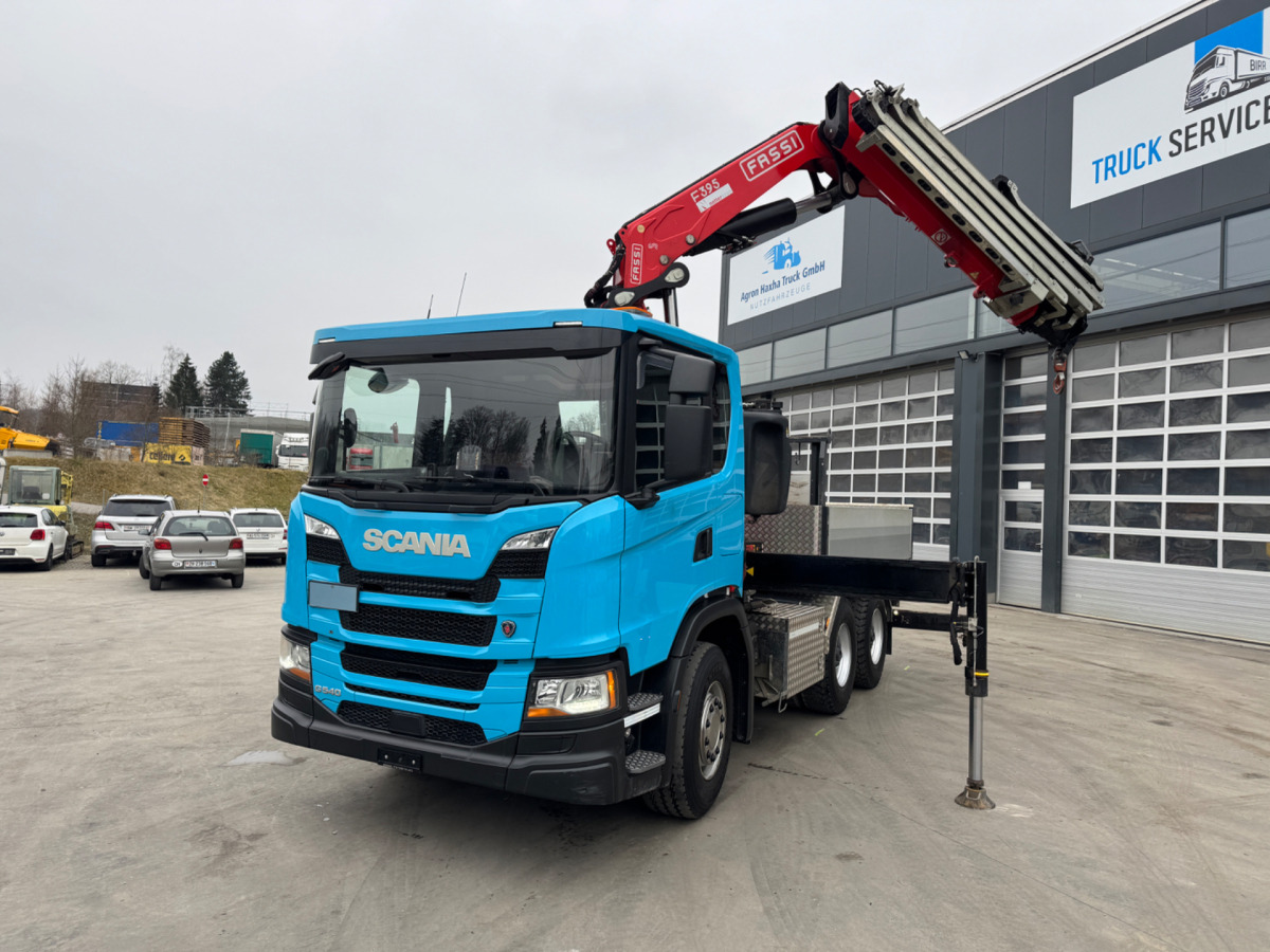 SCANIA G540 6x4 Fassi 395-7 SZM&Pritsche - Φορτηγό με γερανό: φωτογραφία 1 SCANIA G540 6x4 Fassi 395-7 SZM&Pritsche - Φορτηγό με γερανό: φωτογραφία 1