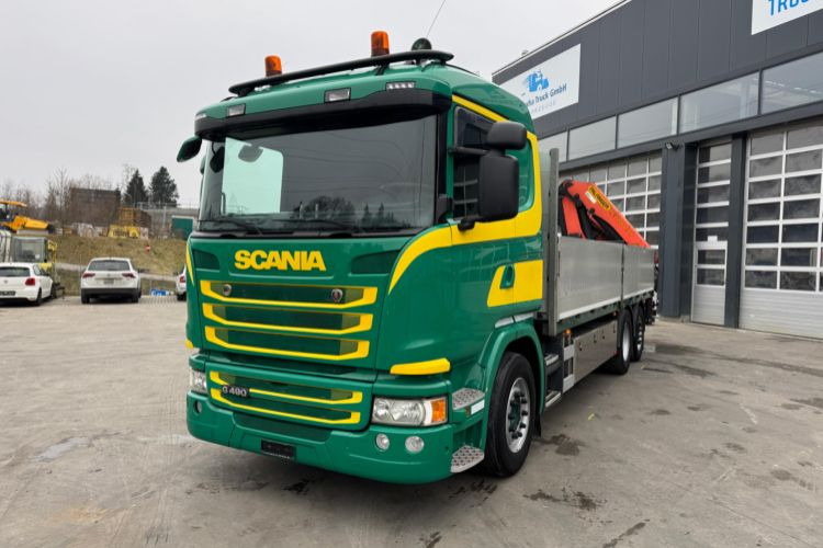Scania G490 6x2 PK22002-4 - Φορτηγό με γερανό, Φορτηγό με ανοιχτή καρότσα: φωτογραφία 2 Scania G490 6x2 PK22002-4 - Φορτηγό με γερανό, Φορτηγό με ανοιχτή καρότσα: φωτογραφία 2