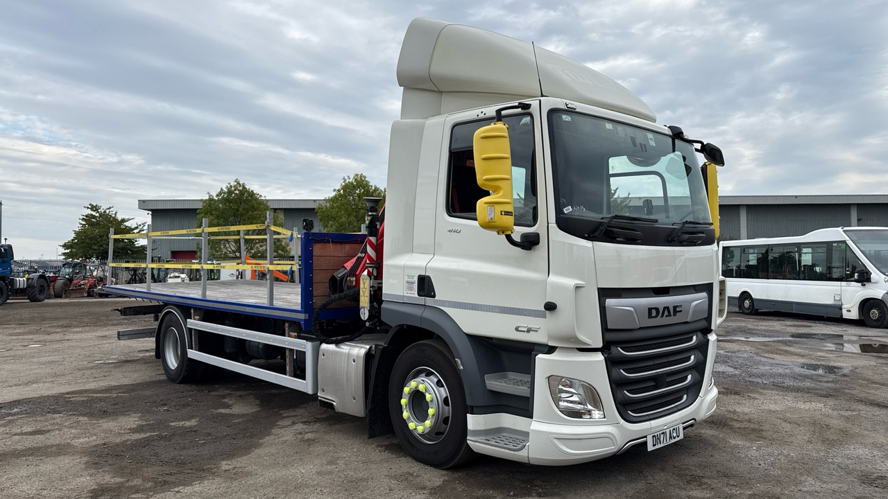DAF CF 410 - Φορτηγό με ανοιχτή καρότσα, Φορτηγό με γερανό: φωτογραφία 1 DAF CF 410 - Φορτηγό με ανοιχτή καρότσα, Φορτηγό με γερανό: φωτογραφία 1